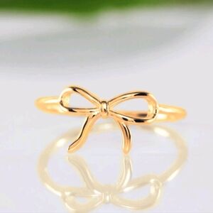 Gold Bow Ring